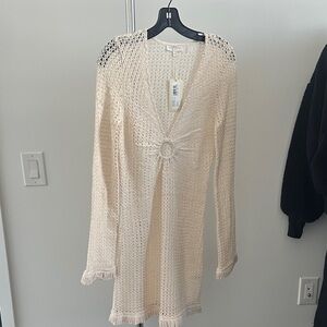 Ramy Brook Ivory Crochet Dress